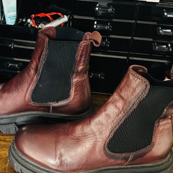 Zaina burgundy boots - Picture 5 of 7